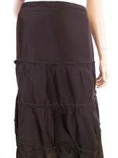 ⭐ VINTAGE Jupe longue pour Femmes Brun 34 ⭐