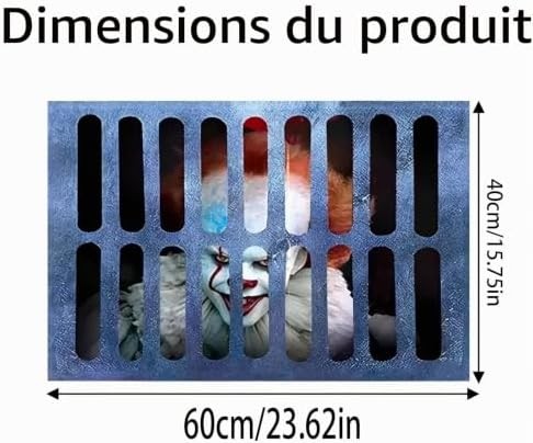 Paillasson clown halloween - paillasson,