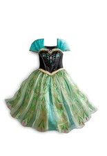 Robe de couronnement de luxe princesse Anna gelée Disney Store costume fille
