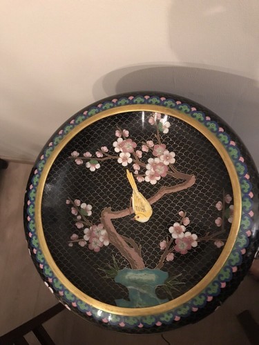 Cloisonne coupe bol vase pot - bol,