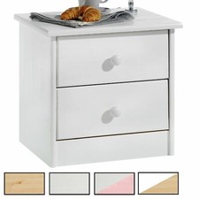 Table de chevet table de nuit 2 tiroirs pin massif