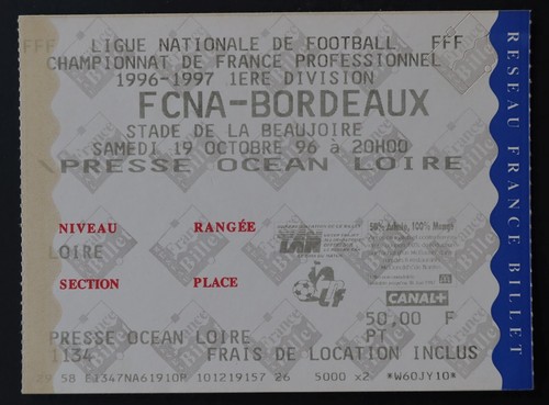 Ticket match nantes - fc,