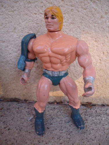 Man laser power - he, light