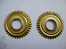 Paire cocardes laiton casque