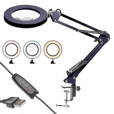 Lampe de table avec loupe 5X