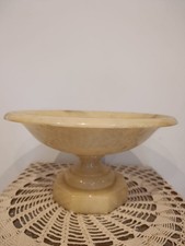 Coupe à fruits / Centre de table Imitation Marbre XXe - ø28 cm