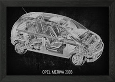 Opel Meriva 2003 Framed Wall