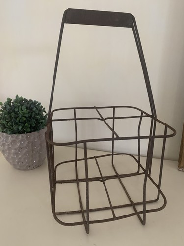 Ancien panier métal - métal, porte
