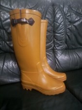 bottes de pluie Aigle caoutchouc  P36 jaune moutarde modèle Aiglentine