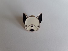pin's metal enameled French bulldog dog 2.5 cm / 2.5 cm
