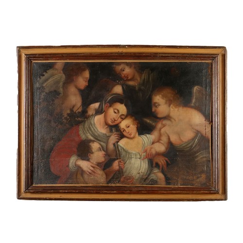 Vierge enfant huile sur - vierge,