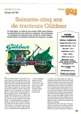 TRACTEUR GÜLDNER Soixante