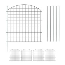Cloture jardin Cloture rigide 5 elements Cloture jardin exterieur metal