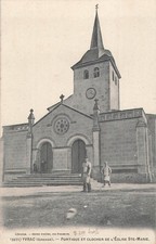 33 YVRAC - PORTIQUE ET CLOCHER