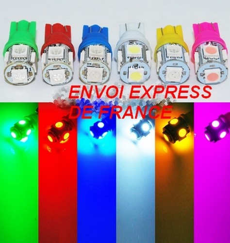 Ampoules led smd w5w jaune - ampoules,
