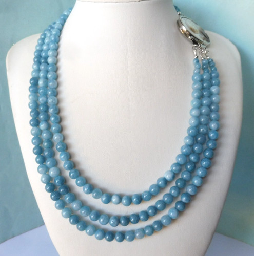 Collier jade bleu - jade,