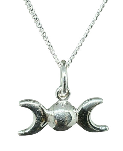 Pendentif triple lune - triple, 18"