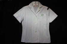 CADETTE Girl Scout White Uniform Blouse, Adette, Girls M/L-B19