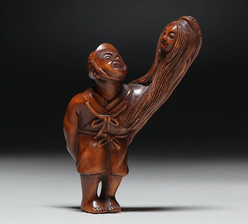 Ancien netsuke japonais yokai - japonais,