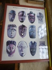 Cadre avec poster les masques