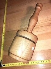 No. 13 Old Tool, Antique Kitchen Tool Folk Art Pestle Mash Press Vintage