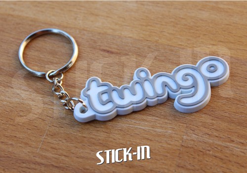 Porte clés pour twingo blanc - twingo,