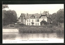 Old postcard Monèteau, Le Chateau des Boisseaux, Bords de l'Yonne 
