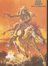 HERMANN   carte postale BD   COMANCHE  Red Dust/ Ed. J.P. Hubert /Lombard 1984