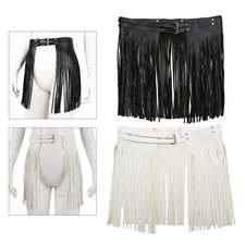 Jupe à pompons à franges