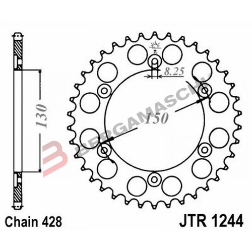 Couronne transmission moto - de,