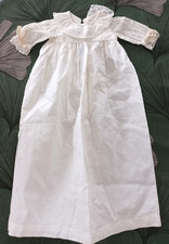 Robe de baptême ancienne pour poupée ou bébé caractère
