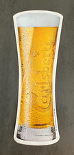 Ref 30 - LARGE STICKER DECAL beer glass CARLSBERG - 12 cm x 30 cm