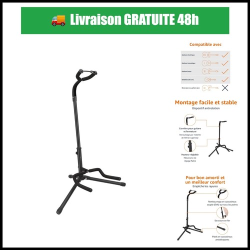 Support guitare pliable