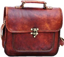 Cuir Vintage Main Bride Cartable Bureau Ordinateur IPAD Tab Pour Homme Femme