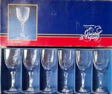 Cristal d'arques 6 verres a