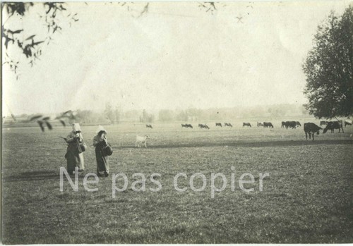 Paysannes aux champs 1900 - aux, c.1900