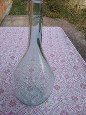 Ancienne petite bouteille, bonbonne en verre de 31 cm de haut très bon état