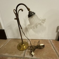 Lampe Art Deco Doré Tulipe