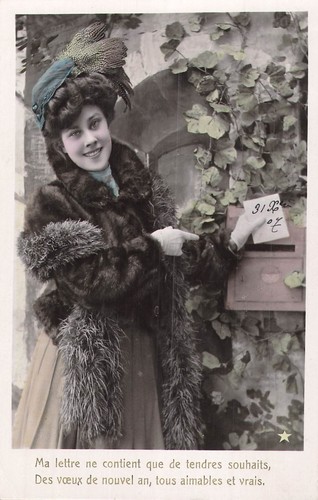 Emaillographie femme - cp,