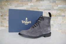 Tricker's Eu 41 Royaume-Uni 7 Bottes Bottines Stow Fumée Gris Neuf Autrefois