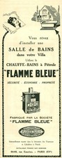 Antique 1925 Blue Flame Oil Bath Heater Magazine Issue Advertising
