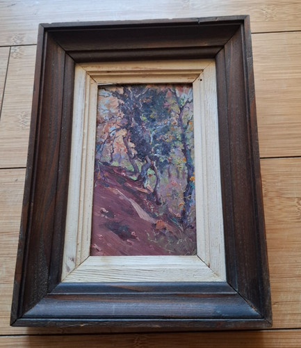 Huile sur panneau annees - 30,