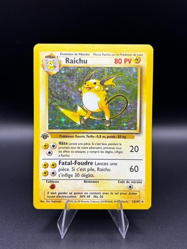 Carte pokémon raichu - pokémon,