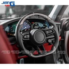 Real Carbon Fiber Steering Wheel for Porsche Mancan Cayenne Panamera 911 918 718
