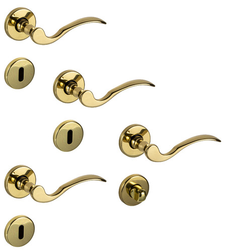 Poignée porte laiton - poignée,