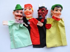 LOT de 4 MARIONNETTES à MAIN