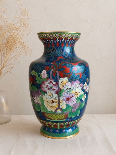 Grand vase asiatique - vase, laiton