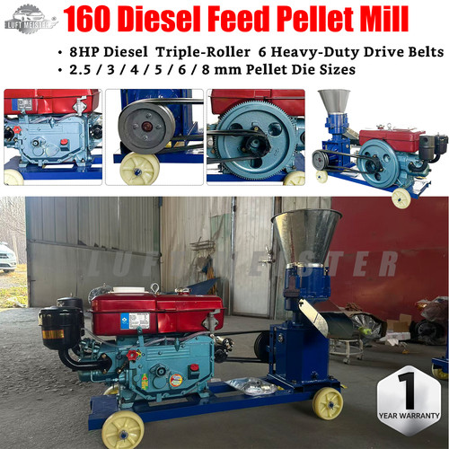 160 model roller feed - 160, pellet