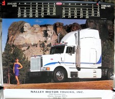 VINTAGE 1991 PETERBILT CALENDAR - 28"WIDEx25"HIGH