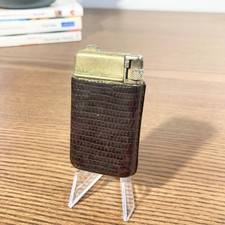 Briquet vintage Flaminaire cuir façon lézard – Automatique France 1950s